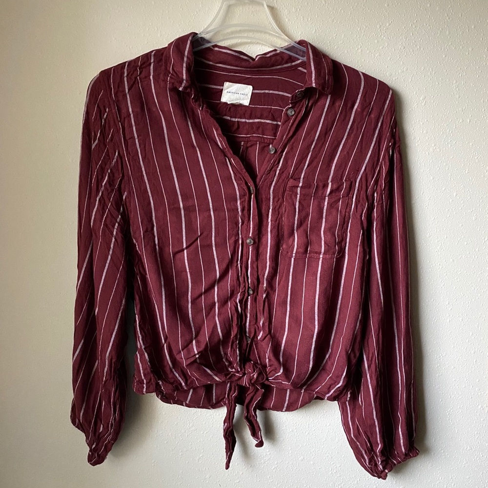 AE Tie Front Top